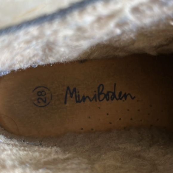 Mini Boden Toddler Boys Gray Velcro Faux Fur Lined Suede Boots Size 29 (US 12) - Picture 7 of 9